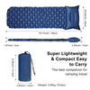Image of Outdoor Inflatable Camping Mat Pad Cushion Protable TPU Beach Sleeping Mattress Moisture-proof Inflation Pad Field With Pillow
