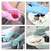 Image of Multifunction Silicone Cleaning Gloves Magic Silicone Dish Washing Gloves