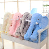 Image of Large Plush Elephant Doll Toy Kids Sleeping Back