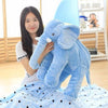 Image of Large Plush Elephant Doll Toy Kids Sleeping Back