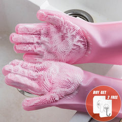 Multifunction Silicone Cleaning Gloves Magic Silicone Dish Washing Gloves