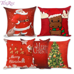 Merry Christmas Decoration For Home Santa Claus Reindeer Pillow Case