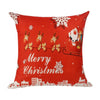 Image of Merry Christmas Decoration For Home Santa Claus Reindeer Pillow Case