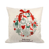 Image of Merry Christmas Decoration For Home Santa Claus Reindeer Pillow Case