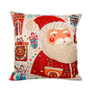 Image of Merry Christmas Decoration For Home Santa Claus Reindeer Pillow Case