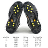 Image of 1 Pair 10 Studs Anti-Skid Ice Gripper Spike Winter Climbing Anti-Slip Snow Spikes Grips Cleats Over Shoes Covers Crampon