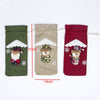 Image of Christmas Wine Bottle Cover Christmas Decorations for Home Santa Claus Stocking Gift Holders Xmas New Year 2019 Decor