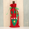 Image of Christmas Wine Bottle Cover Christmas Decorations for Home Santa Claus Stocking Gift Holders Xmas New Year 2019 Decor