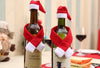 Image of Christmas Wine Bottle Cover Christmas Decorations for Home Santa Claus Stocking Gift Holders Xmas New Year 2019 Decor