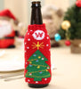 Image of Christmas Wine Bottle Cover Christmas Decorations for Home Santa Claus Stocking Gift Holders Xmas New Year 2019 Decor