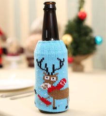 Christmas Wine Bottle Cover Christmas Decorations for Home Santa Claus Stocking Gift Holders Xmas New Year 2019 Decor