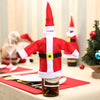 Image of Christmas Wine Bottle Cover Christmas Decorations for Home Santa Claus Stocking Gift Holders Xmas New Year 2019 Decor