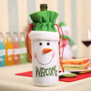 Image of Christmas Wine Bottle Cover Christmas Decorations for Home Santa Claus Stocking Gift Holders Xmas New Year 2019 Decor