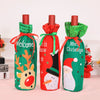 Image of Christmas Wine Bottle Cover Christmas Decorations for Home Santa Claus Stocking Gift Holders Xmas New Year 2019 Decor