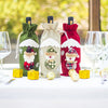 Image of Christmas Wine Bottle Cover Christmas Decorations for Home Santa Claus Stocking Gift Holders Xmas New Year 2019 Decor