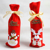 Image of Christmas Wine Bottle Cover Christmas Decorations for Home Santa Claus Stocking Gift Holders Xmas New Year 2019 Decor