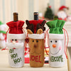 Image of Christmas Wine Bottle Cover Christmas Decorations for Home Santa Claus Stocking Gift Holders Xmas New Year 2019 Decor