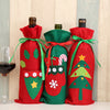 Image of Christmas Wine Bottle Cover Christmas Decorations for Home Santa Claus Stocking Gift Holders Xmas New Year 2019 Decor