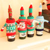 Image of Christmas Wine Bottle Cover Christmas Decorations for Home Santa Claus Stocking Gift Holders Xmas New Year 2019 Decor