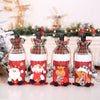 Image of Christmas Wine Bottle Cover Christmas Decorations for Home Santa Claus Stocking Gift Holders Xmas New Year 2019 Decor