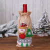 Image of Christmas Wine Bottle Cover Christmas Decorations for Home Santa Claus Stocking Gift Holders Xmas New Year 2019 Decor