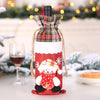 Image of Christmas Wine Bottle Cover Christmas Decorations for Home Santa Claus Stocking Gift Holders Xmas New Year 2019 Decor