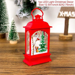 Santa Claus Snowman Light Merry Christmas Decor