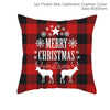 Image of Merry Christmas Decoration For Home Santa Claus Reindeer Pillow Case