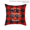 Image of Merry Christmas Decoration For Home Santa Claus Reindeer Pillow Case