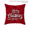 Image of Merry Christmas Decoration For Home Santa Claus Reindeer Pillow Case