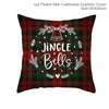 Image of Merry Christmas Decoration For Home Santa Claus Reindeer Pillow Case