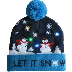 LED Christmas Beanie Hats