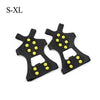 Image of 1 Pair 10 Studs Anti-Skid Ice Gripper Spike Winter Climbing Anti-Slip Snow Spikes Grips Cleats Over Shoes Covers Crampon