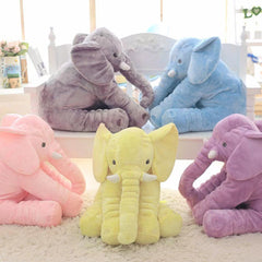 Large Plush Elephant Doll Toy Kids Sleeping Back