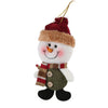 Image of Santa Claus Snowman Elk Dolls Christmas Ornaments